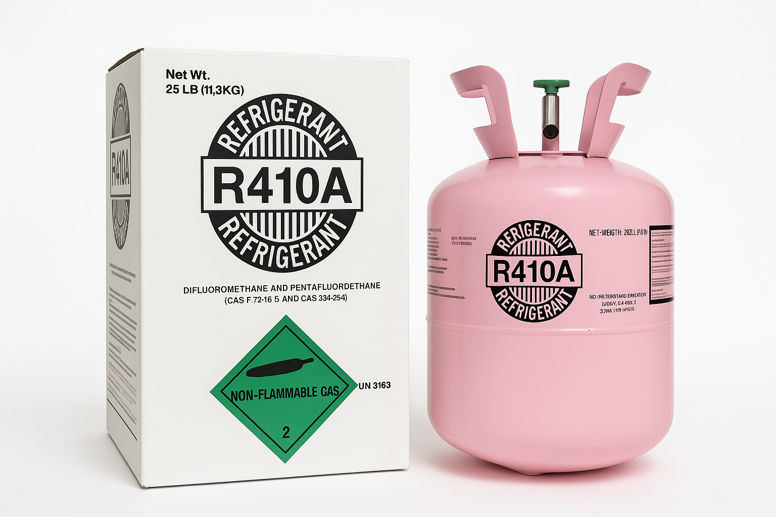 R-410A Réfrigérant - Bouteille de 25 lb (11,3 kg)