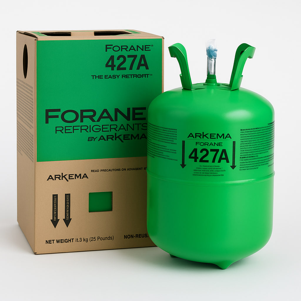 R-427A Réfrigérant – Bouteille de 25 lb (11,3 kg)