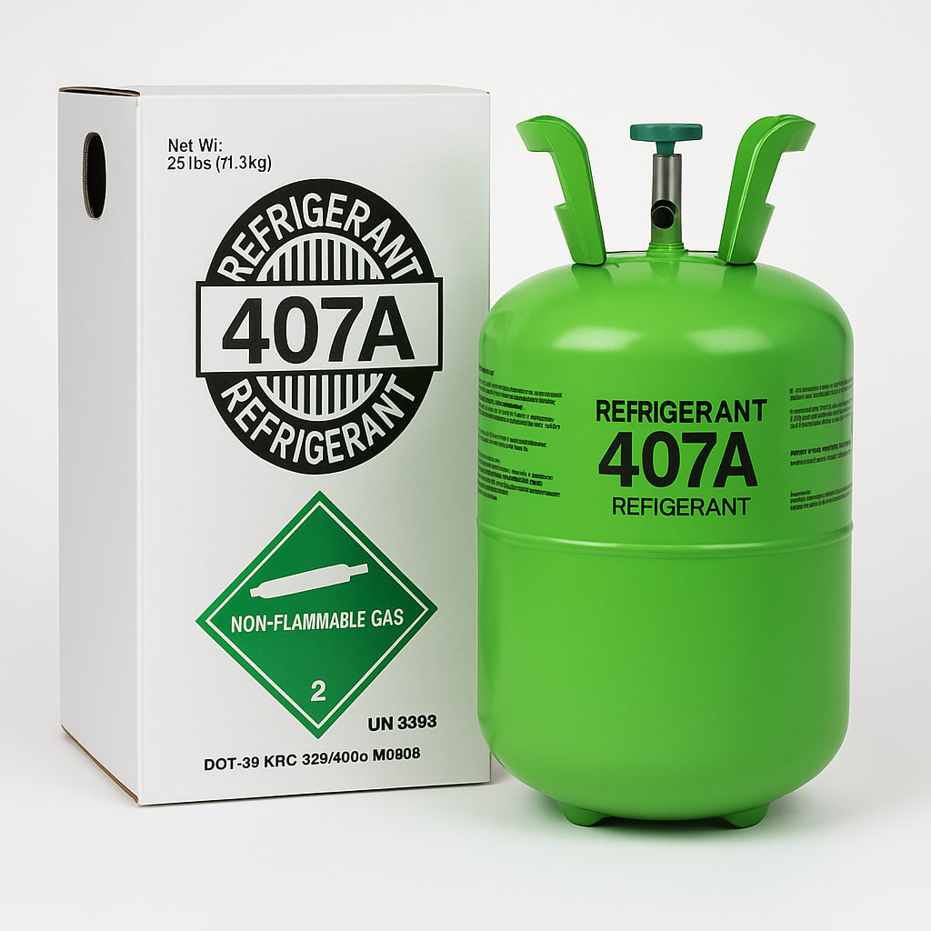 R-407A Réfrigérant – Bouteille de 25 lb (11,3 kg)