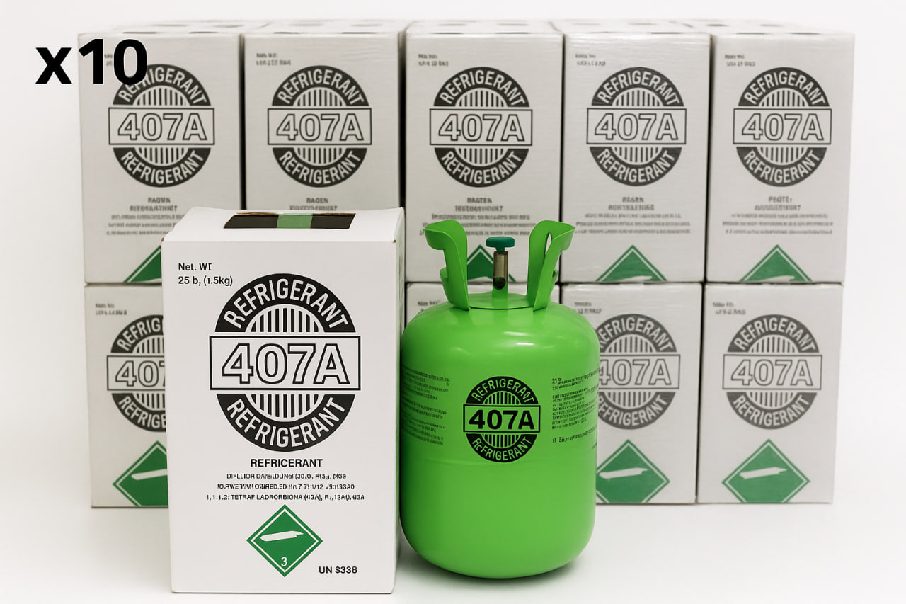 R-407A Réfrigérant – Bouteille de 25 lb (11,3 kg)