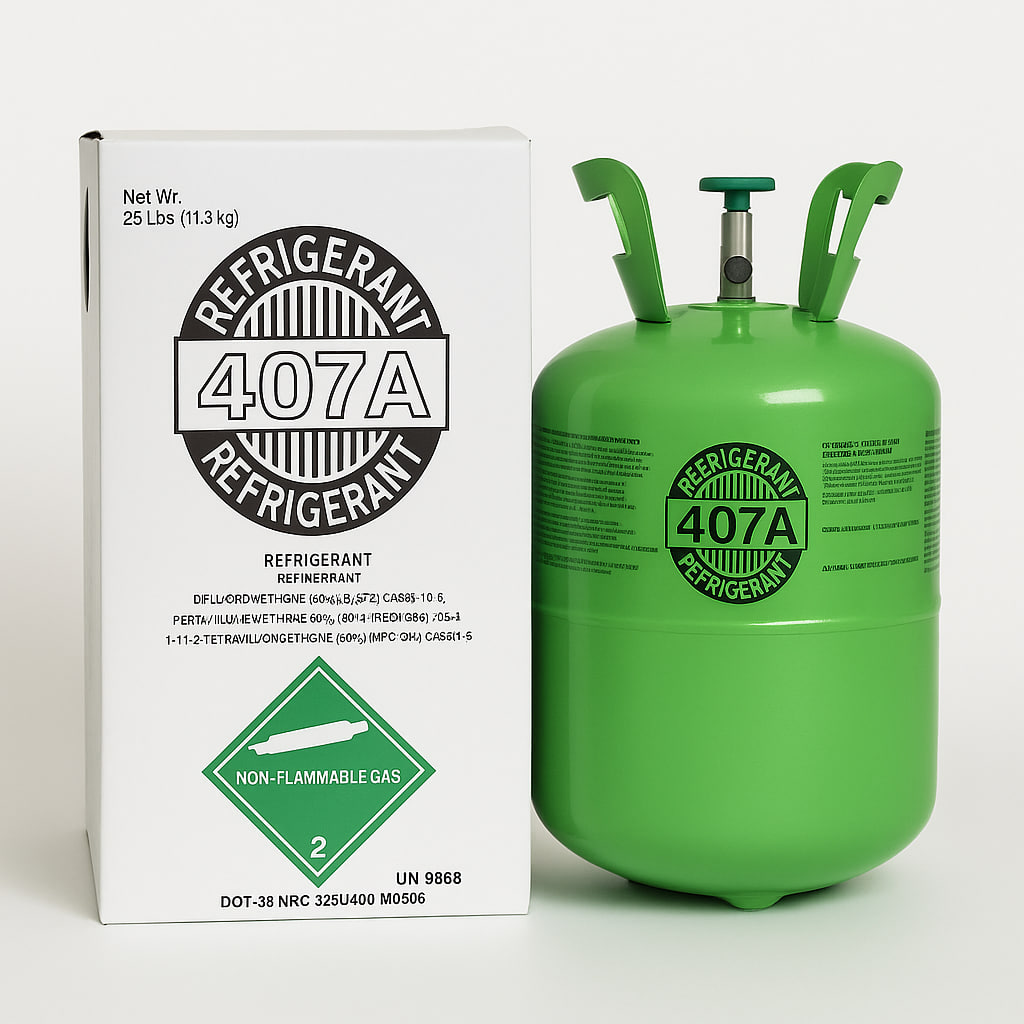 R-407A Réfrigérant – Bouteille de 25 lb (11,3 kg)