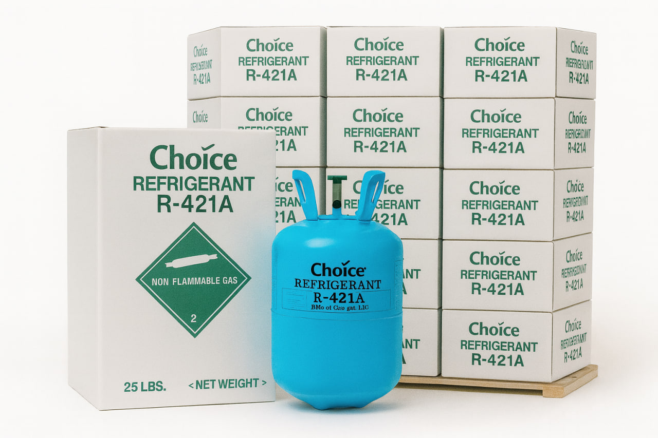 R-421A Réfrigérant – Bouteille de 25 lb (11,3 kg)