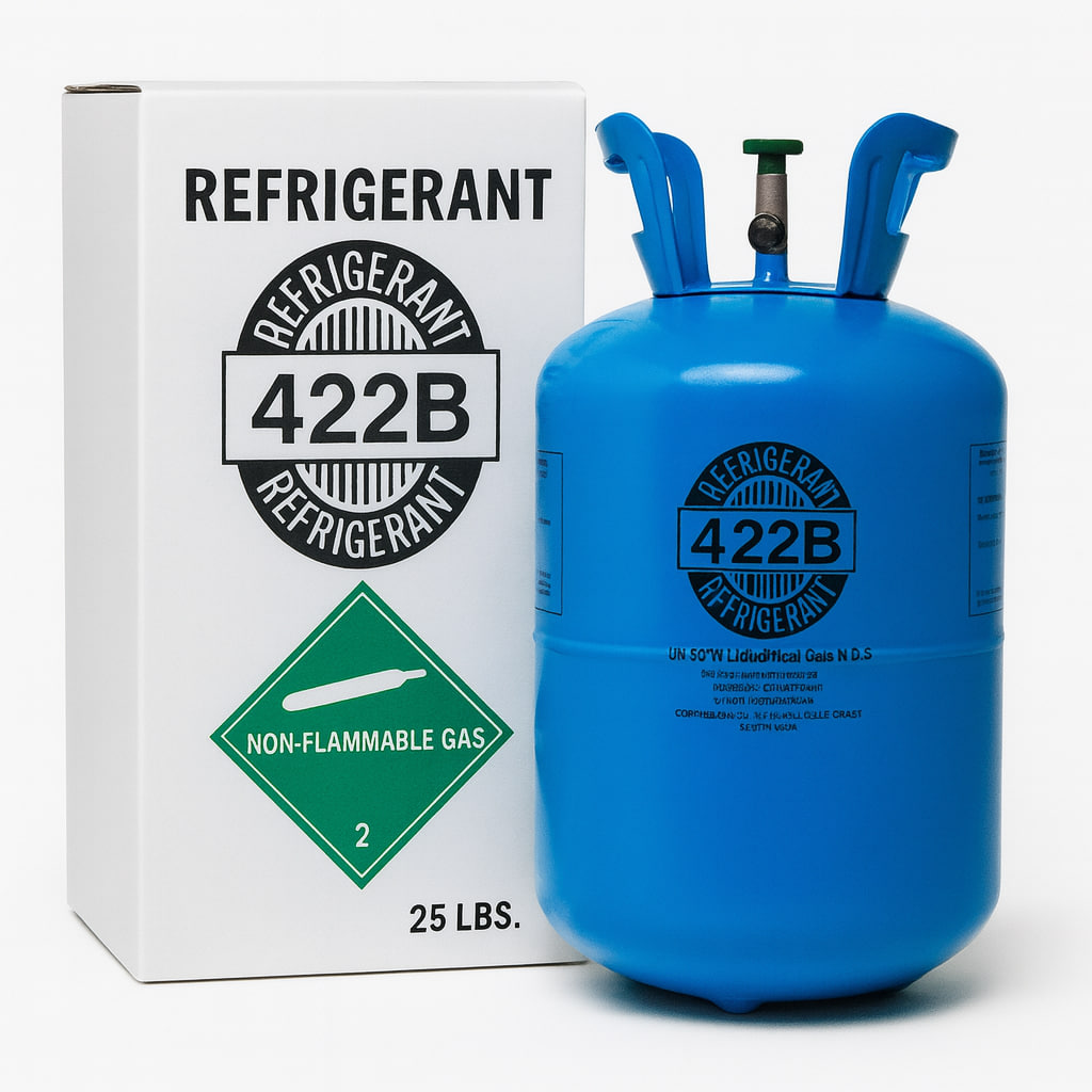 R-422B (NU-22) Réfrigérant – Bouteille de 25 lb (11,3 kg)