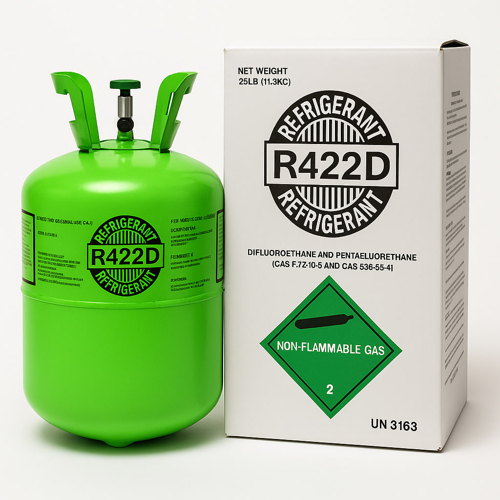 R-422D (MO29) Réfrigérant – Bouteille de 25 lb (11,3 kg)
