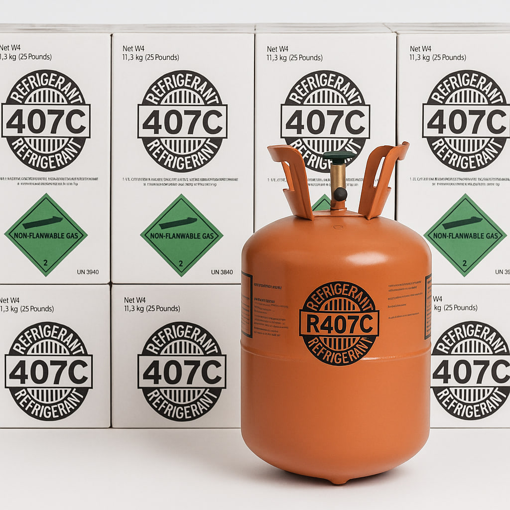 Réfrigérant R407C – 11,3 kg (25 Lbs)