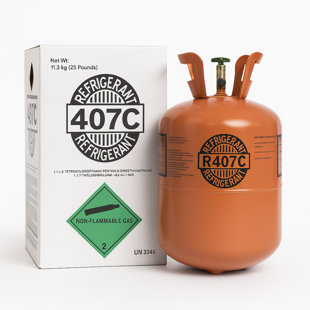 Réfrigérant R407C – 11,3 kg (25 Lbs)