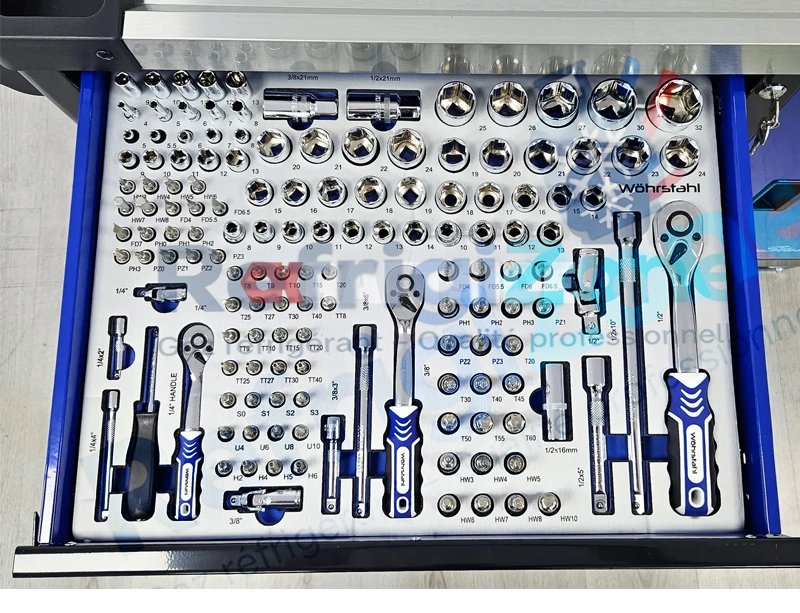 Servante d’atelier professionnelle XXXL 7 tiroirs Blueline