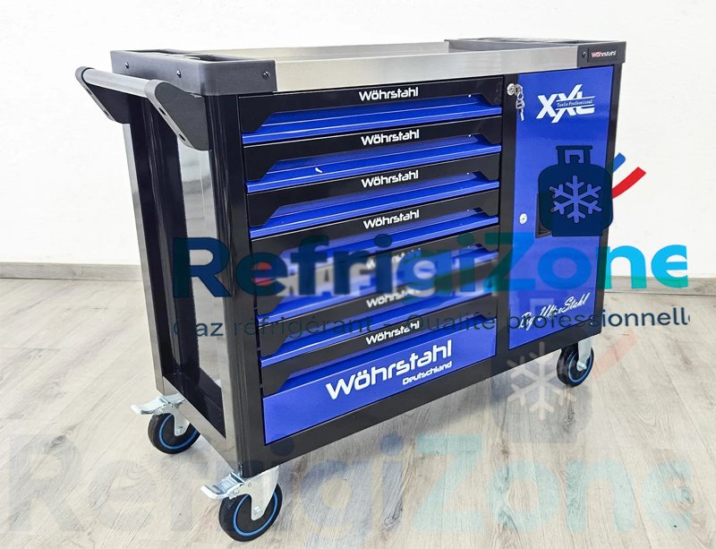 Servante d’atelier professionnelle XXXL 7 tiroirs Blueline