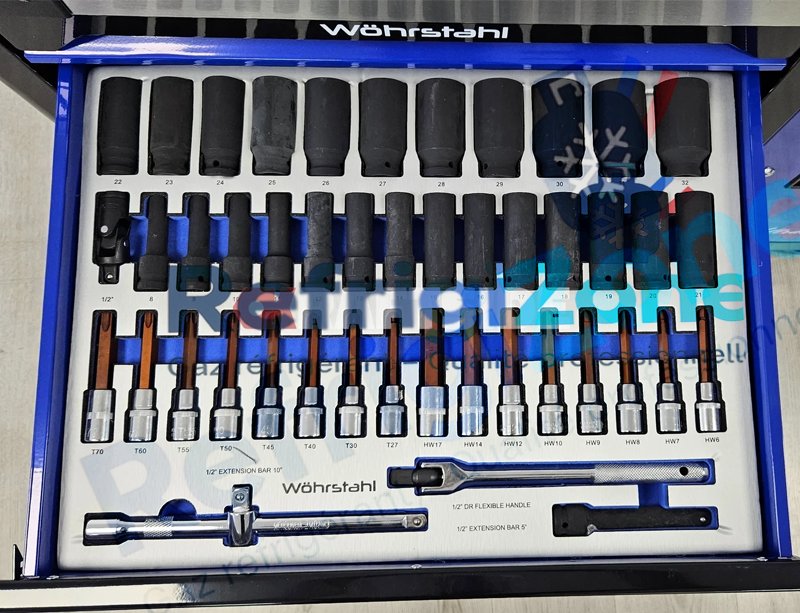 Servante d’atelier professionnelle XXXL 7 tiroirs Blueline