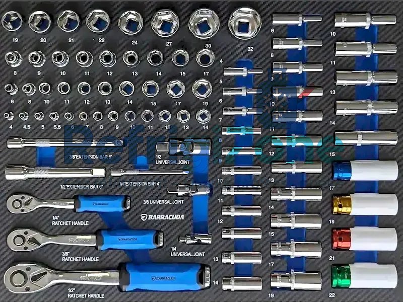 Servante d’atelier 9 tiroirs / 8 outillés Barracuda Racing 1 MAX